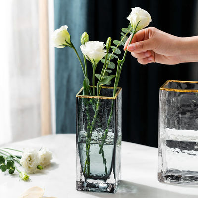 Rectangulaire glazen kristallen vazen in bulk - een moderne must-have voor bruiloften en meer