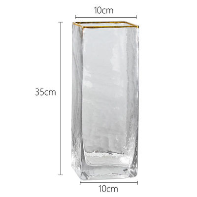 Rectangulaire glazen kristallen vazen in bulk - een moderne must-have voor bruiloften en meer