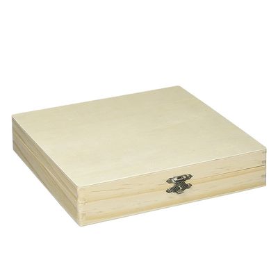 Onvoltooide houten sigarendoos voor milieuvriendelijke verpakkingen en stempels