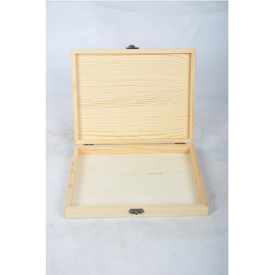 Onvoltooide houten sigarendoos voor milieuvriendelijke verpakkingen en stempels