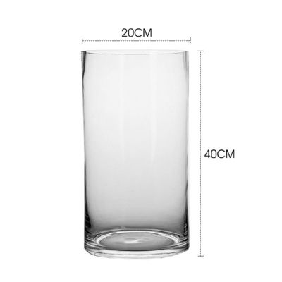 Minimalistisch ontwerp tafelvaas voor helder glas cilinder bloemenvaas in Nordic stijl