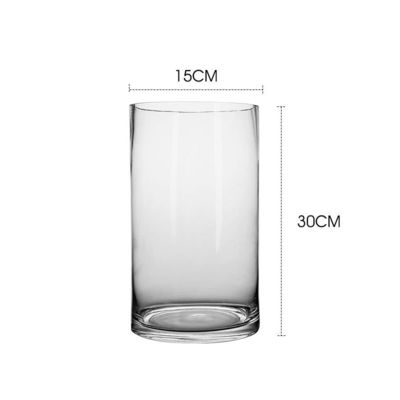 Minimalistisch ontwerp tafelvaas voor helder glas cilinder bloemenvaas in Nordic stijl