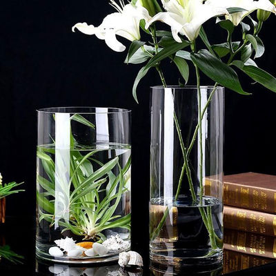 Minimalistische 60 cm hoge glazen vazen De perfecte combinatie van stijl en functie