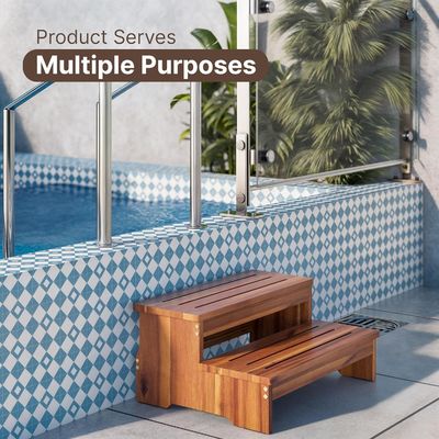 Afneembare twee-stappen kruk voor volwassen kind laserprinten graveren 500 lbs gewicht capaciteit