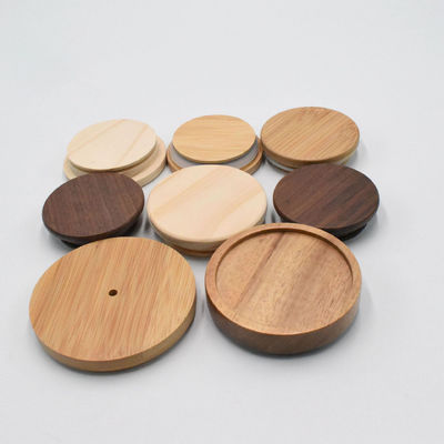 Acacia beek walnoot dennen bamboe rubber eik kersen massief MDF kurk kaarsenhout houten deksels