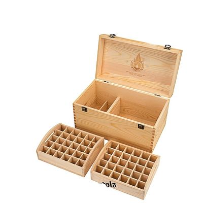 Handgemaakte houten doos voor essentiële oliën aanpasbaar en accepteert op maat gemaakte bestellingen