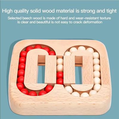 Unisex 202405 Houten tegels Brain Maze Game voor senioren Oudere volwassenen Gemakkelijk puzzel speelgoed voor Alzheimer