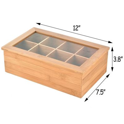 Vintage kist lege houten cadeauopslag Theekist met aangepast logo en eenvoudige kleur