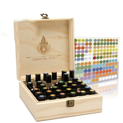 Onvoltooide verpakking Doterra Houten essentiële olie doos met aangepast logo Acceptabel