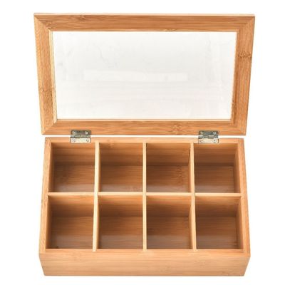 Vintage kist lege houten cadeauopslag Theekist met aangepast logo en eenvoudige kleur