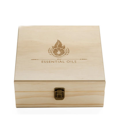 Onvoltooide verpakking Doterra Houten essentiële olie doos met aangepast logo Acceptabel