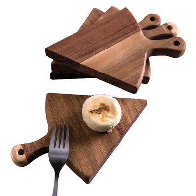 OEM ODM geaccepteerd maat Eco-vriendelijk niet-stick diner Hout pizza bord bedieningsbak 6pcs