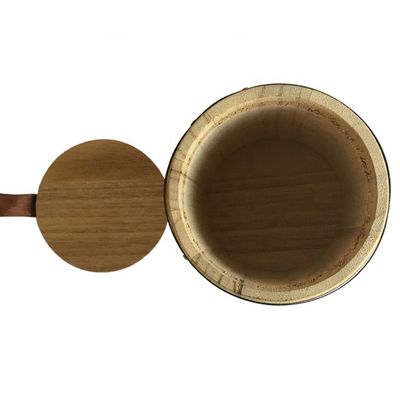 Natuurlijke houten vat handwerk decoratie met aangepast logo Acceptabel en cadeau