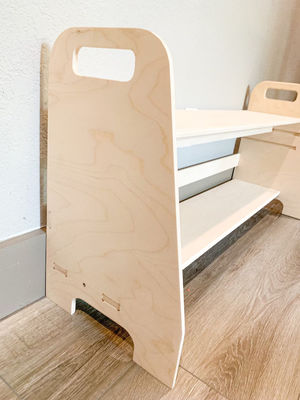 Afneembare Montessori houten meubels voor kinderen Schoenenbank in woonkamer speelkamer