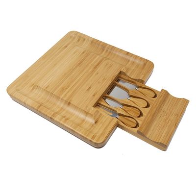 All-Season Bamboe Serving Tray met kaasbord en aangepast logo Acceptabele messet