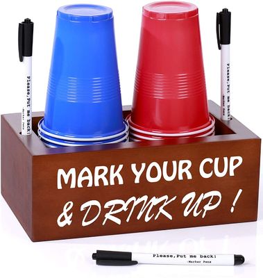 Dubbele koppenhouder voor rustieke feestgereedschappen