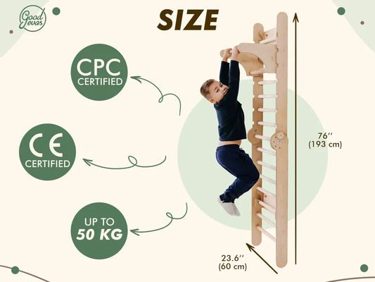 Montessori Klimmer Kleuterspeelplaats met aangepast logo en leer speelgoed voor kinderen