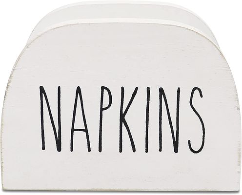 Op maat gemaakte gebrande servettenhouder voor keukentafel 15x11x7.6cm All-Season Solid Wood