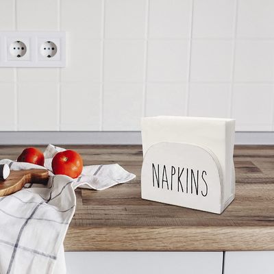 Op maat gemaakte gebrande servettenhouder voor keukentafel 15x11x7.6cm All-Season Solid Wood