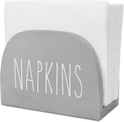 Op maat gemaakte gebrande servettenhouder voor keukentafel 15x11x7.6cm All-Season Solid Wood