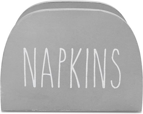 Op maat gemaakte gebrande servettenhouder voor keukentafel 15x11x7.6cm All-Season Solid Wood
