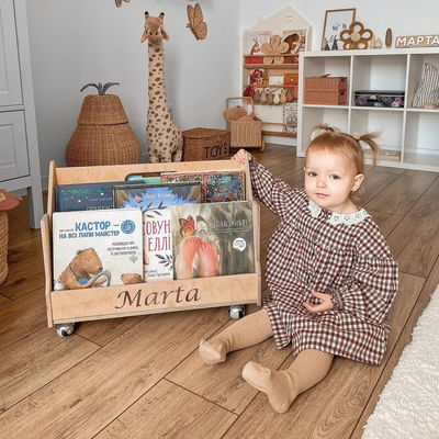 Montessori boekenplank Huishoudelijk meubilair Gepersonaliseerde boekenplank Kleuterboekenplank Kinderplank