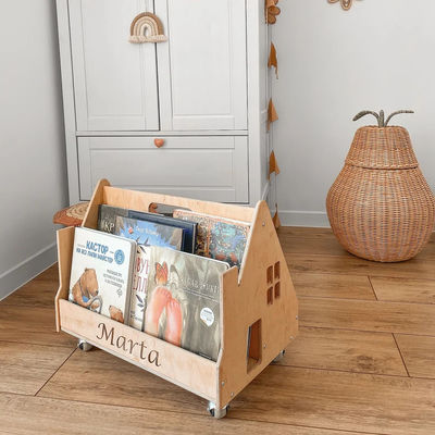 Montessori boekenplank Huishoudelijk meubilair Gepersonaliseerde boekenplank Kleuterboekenplank Kinderplank