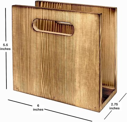 Aanpasbare rustieke servettenhouder voor boerderijdecoratie