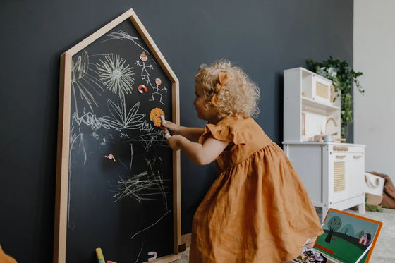 Montessori Stilte Tijd Activiteiten Kleuter Blackboard Tuin met Laser Engraving Printing