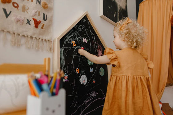 Montessori Stilte Tijd Activiteiten Kleuter Blackboard Tuin met Laser Engraving Printing