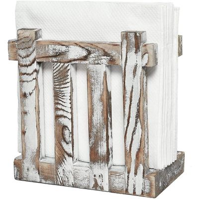 Houten servettenhouders voor tafelrestaurants