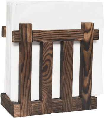 Houten servettenhouders voor tafelrestaurants