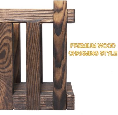 Houten servettenhouders voor tafelrestaurants