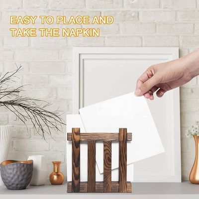 Houten servettenhouders voor tafelrestaurants
