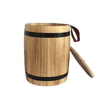 Afdrukken van verbrand houten koffievat Eenvoudig en nuttig ontwerp Perfect voor bulk kopen