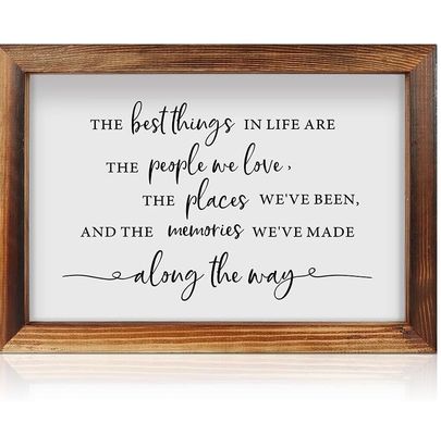 Houten wandhangbord voor boerderij slaapkamer Vintage familiebord in gewone kleur