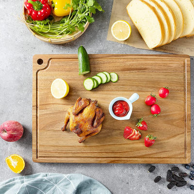 Commerciële kopers Moderne Acacia Hout Keuken Kaas hakplaat met Juice Groove