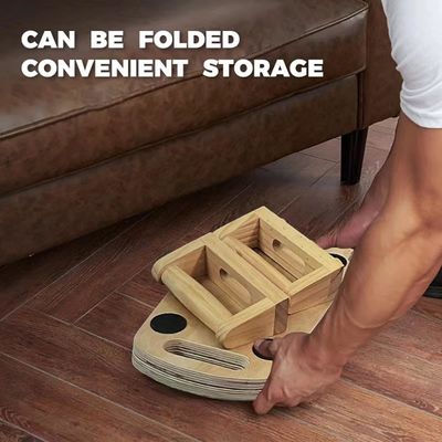 Op maat gemaakte houten opvouwbare handgrepen voor professionele krachttraining