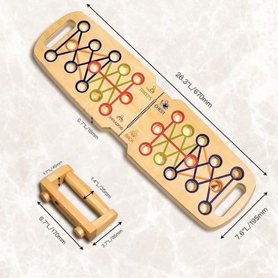 Op maat gemaakte houten opvouwbare handgrepen voor professionele krachttraining