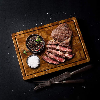 All-Season bamboe hakplanken Set van 3 met sapgroef en zijde-schermprinten