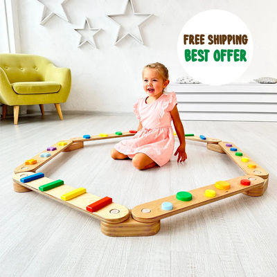 Indoor Kids Sporttoerusting Kinderdagverblijf Kleuterschool Balance Stepping Stones