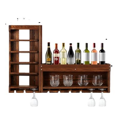 Moderne en chique wijn display opslagrek met fles Stemware glashouder