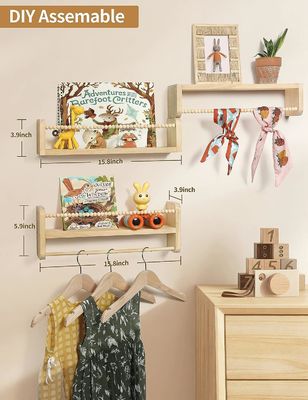 Household Functional Design Kids Houten hangplank voor kinderkamerversiering