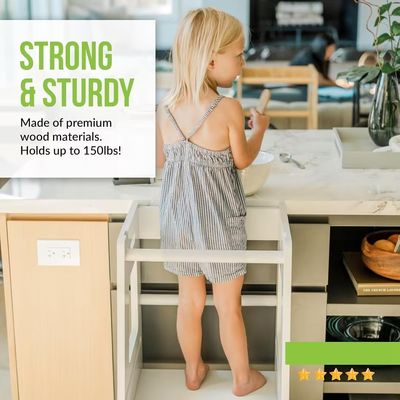 Gepersonaliseerd logo Acceptabel Grijzige kind Staande toren voor kinderen in Montessori-stijl