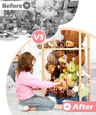 Woonkamer Houten gevulde dierenkooi Extra grote speelgoed kooi voor kinderen Kinderkamer Speelkamer opslag