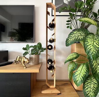 Aanpassing van houten wijnrekken voor huisversiering Installatie Tipe Staande Tipe Verjaardagsgeschenk