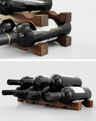 Tafelbord wijnfles rek Houten wijn display plank voor ruimtebesparende organisatie
