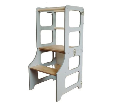 Postverpakking Woonkamer Keuken Toren 3in1 Opvouwbare stap stoel Schrijftafel glijbaan voor kinderen