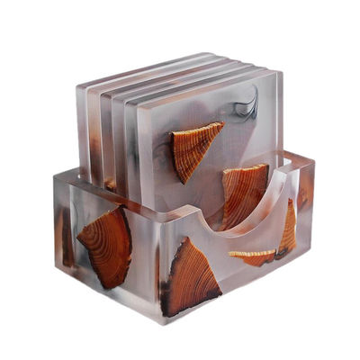 Eco Friendly Custom Crystal Resin Cup Coasters in nieuwste klassieke/postmoderne stijl