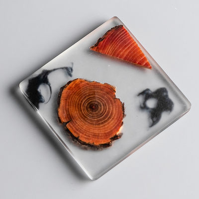Eco Friendly Custom Crystal Resin Cup Coasters in nieuwste klassieke/postmoderne stijl